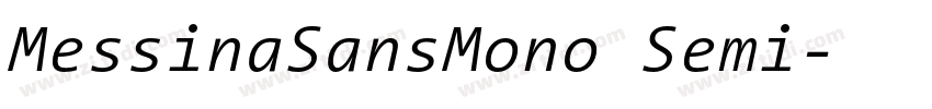 MessinaSansMono Semi字体转换